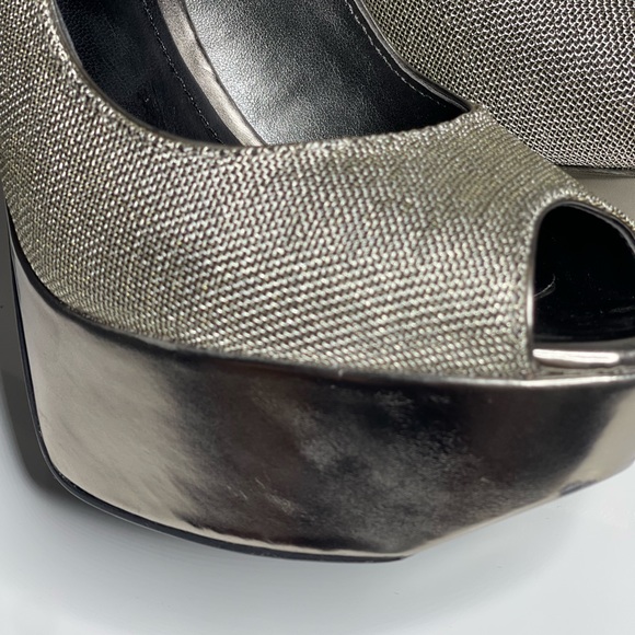 Jessica Simpson Silver Party, Evening, Prom, Formal Platform Stiletto High Heel - Picture 13 of 14